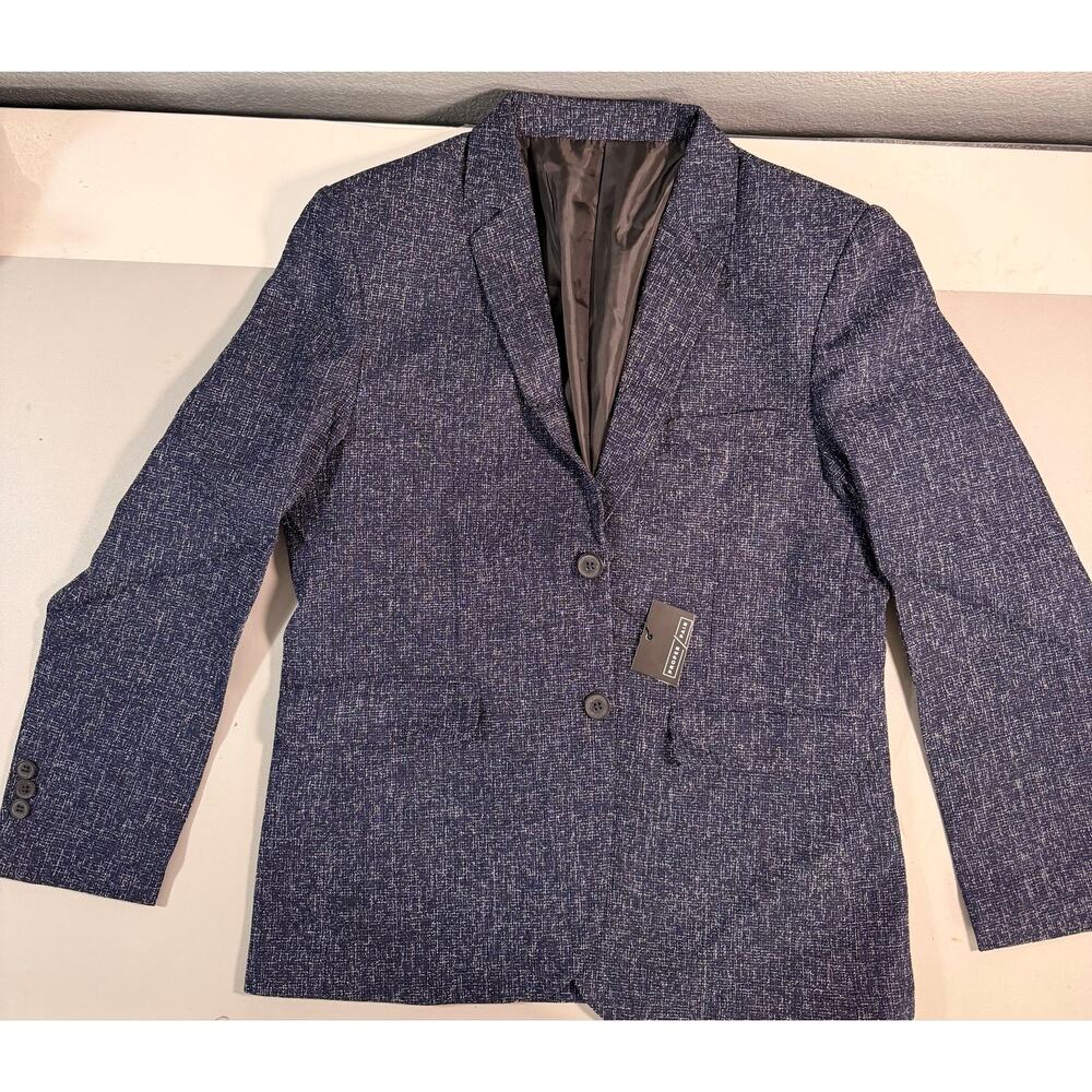 Proper/Pair Jacket Mens XS Blue Long Sleeve Button Up Blazer *NWT*